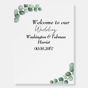 Eucalyptus Rustic Greenery Welcome Sing Supplies Foam Board