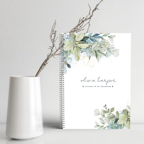 Eucalyptus Sage Blue Letters to Daughter Journal