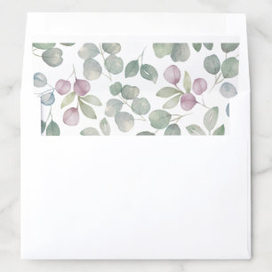 Eucalyptus Sage Green Foliage Envelope Liner