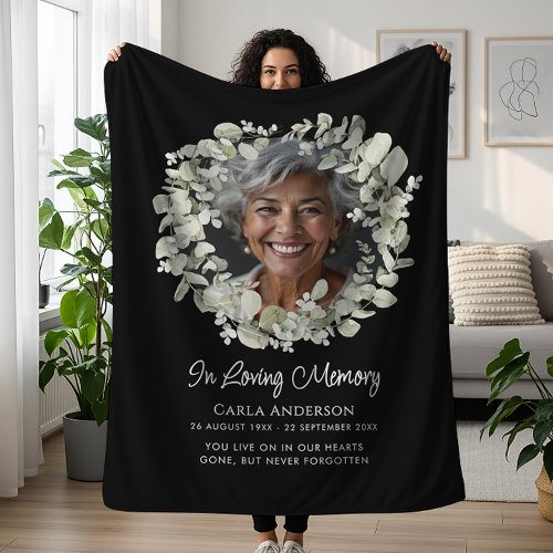 Eucalyptus Script Custom Text & Photo Memorial