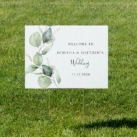 Eucalyptus Script Greenery Wedding