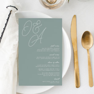 Eucalyptus   Script Watermark Monogram Wedding