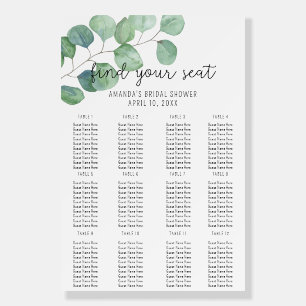 Eucalyptus - Seating Chart foam board