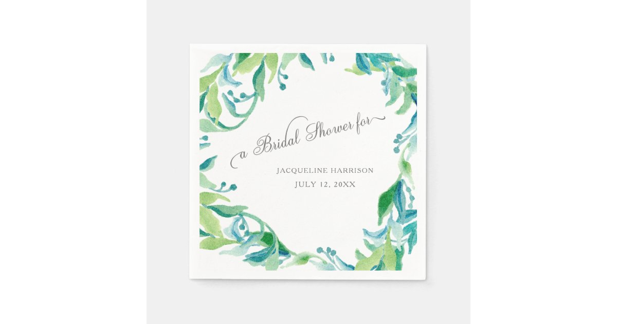 Victoria Magazine Laurel Wreath Cocktail Napkins main image 0