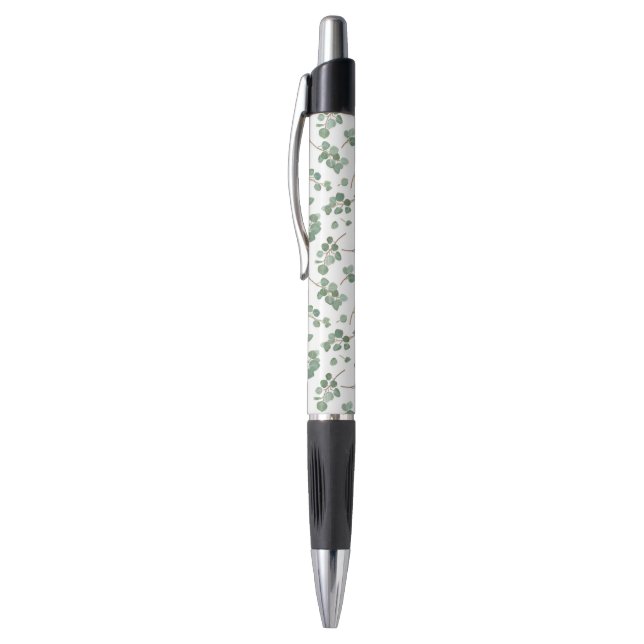 Eucalyptus Silver Dollar Tree Foliage Pattern Pen (Top (Vertical))