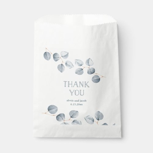 Eucalyptus Simplicity  Wedding Favor Bag