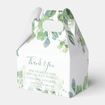Eucalyptus Sophisticated Wedding Wedding Favor Box