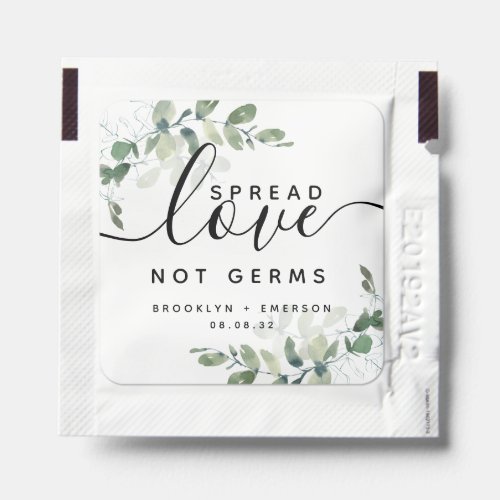 Eucalyptus Spread Love Not Germs  Hand Sanitizer Packet