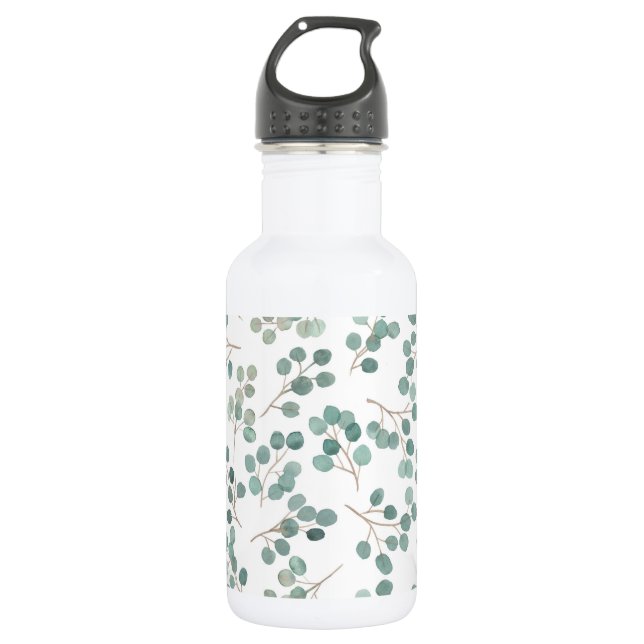 Eucalyptus Stainless Steel Water Bottle (Front)