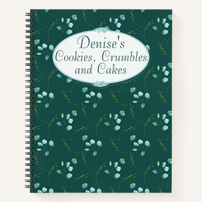 Eucalyptus Stems Recipe Notebook (Front)