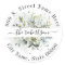 Eucalyptus succulent greenery return address