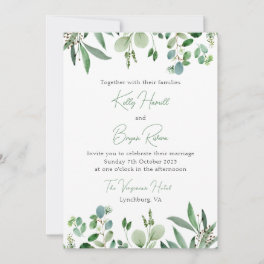 Eucalyptus Suite Invitation