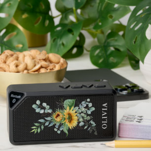 Eucalyptus Sunflower Personalized Bluetooth Speaker