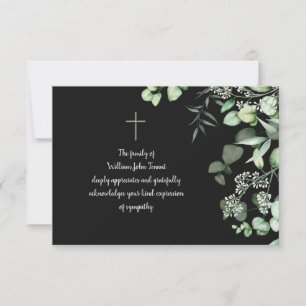 Eucalyptus Sympathy Thank You Card