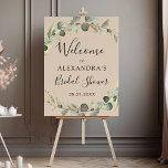 Eucalyptus Terracotta Floral Bridal Shower  Foam Board<br><div class="desc">Eucalyptus Botanical Terracotta Greenery and Faux Gold Foil Watercolor Wedding Spring or Summer Wedding Bridal Shower Welcome Sign - includes beautiful and elegant script typography with modern tropical botanical flowers and greenery for the special Wedding day celebration.</div>