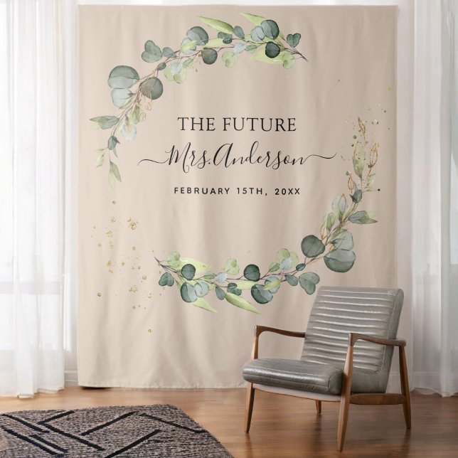 Eucalyptus Terracotta Future Mrs. Backdrop (Creator Uploaded)