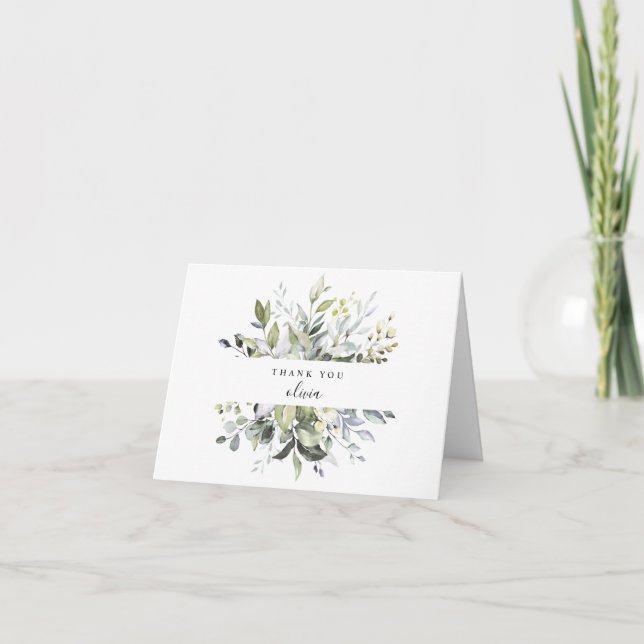 Eucalyptus Thank You Card (Front)