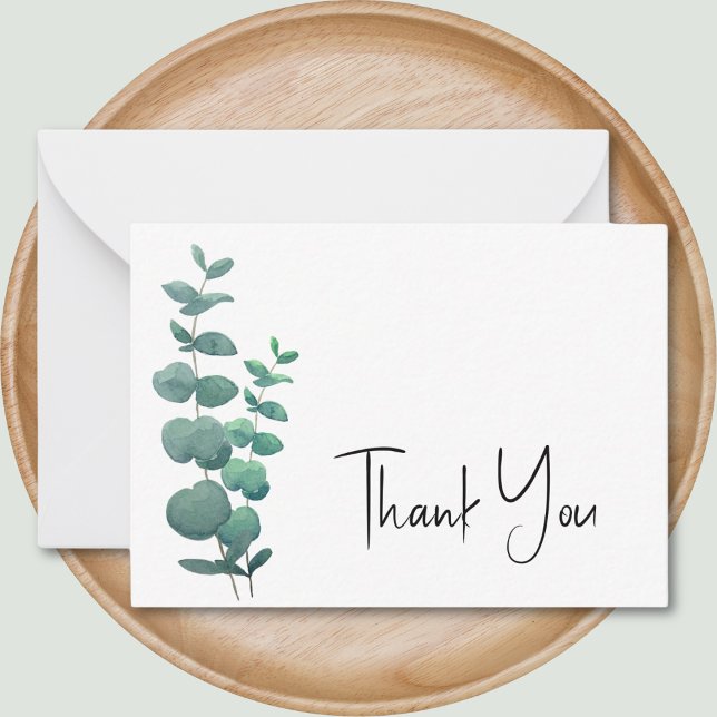 Eucalyptus Thank You  Note Card (Creator Uploaded)
