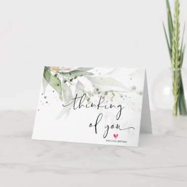 Eucalyptus Thinking of You Brazilian Sympathy Card