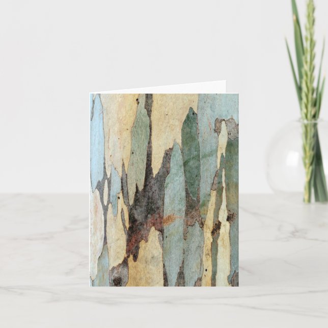 Eucalyptus Tree Bark Notecard (Front)