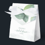 Eucalyptus Watercolor Botanical Bridal Shower Favor Boxes<br><div class="desc">A great way to say thank you to your bridal shower, wedding, birthday, or corporate events guests with these customized favor boxes. For further customization, please click the "customize further" link and use our design tool to modify this template. If you need further help or in need of matching items,...</div>