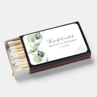Eucalyptus Watercolor Botanical Wedding Favor