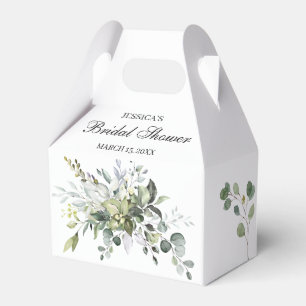 Eucalyptus Watercolor Bridal Shower Favor Box
