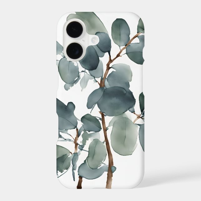 Eucalyptus - Watercolor flowers Case-Mate iPhone Case (Back)