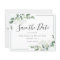 Eucalyptus Watercolor Wedding Save The Date