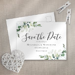 Eucalyptus Watercolor Wedding Save The Date Postcard<br><div class="desc">Congratulations on your upcoming wedding! We're so excited for you two. We know how hard it is to plan a wedding—that's why we designed these Save the Date cards. You can send them out now and then relax for a few months knowing that everyone will be ready when it's time...</div>