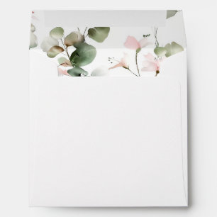 Eucalyptus Watercolour Wedding Envelope