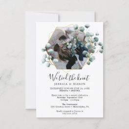 Eucalyptus We Tied The Knot Eloped Announcement