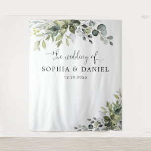 Eucalyptus Wedding Backdrops Banner