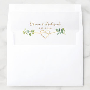 Eucalyptus Wedding Envelope Liner