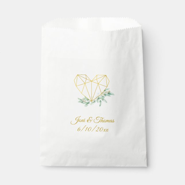 Eucalyptus Wedding Favor Bag (Front)
