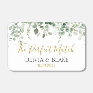 Eucalyptus Wedding Favor Matchboxes