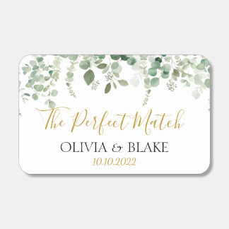 Eucalyptus Wedding Favor Matchboxes