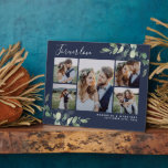 Eucalyptus Wedding Photo Collage Keepsake Plaque<br><div class="desc">This beautiful eucalyptus design has the words Forever love and space for 5 photographs. It's the perfect way to put your favorite wedding photographs on display. **PLEASE READ BEFORE ORDERING** 1. If you make changes and the design is cropped or doesn't look right on the screen please use the Live...</div>