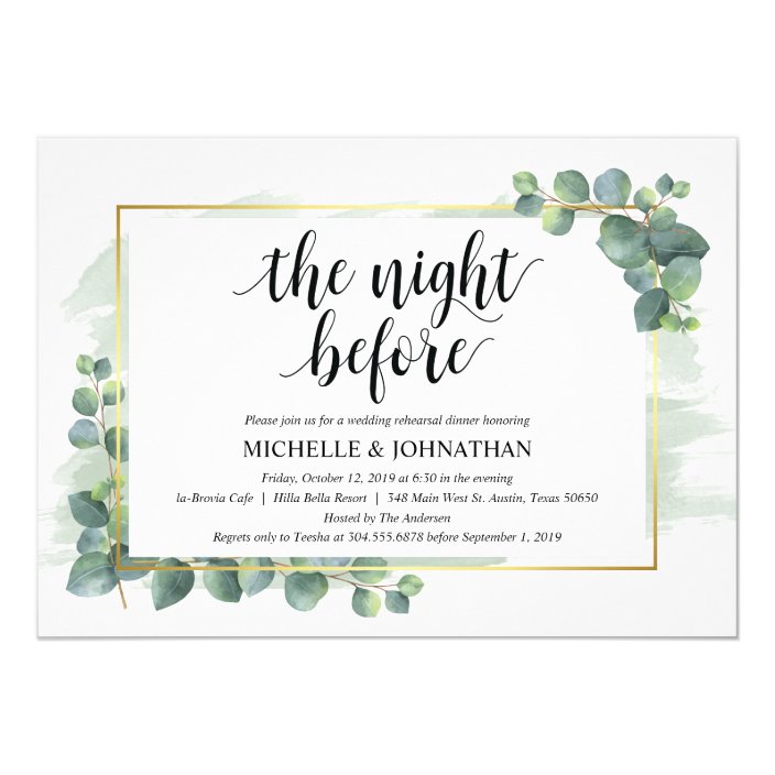 rehearsal dinner invitations