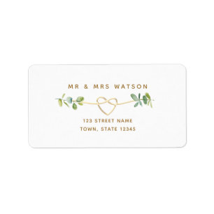 Eucalyptus Wedding Return Address Label
