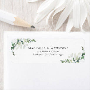 Eucalyptus Wedding Return Address Label