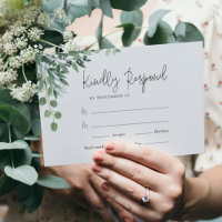 Eucalyptus Wedding RSVP Card