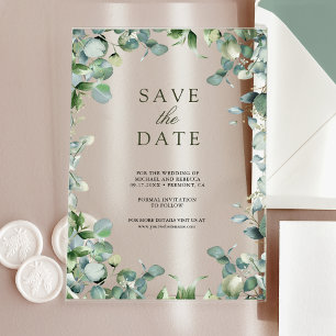Eucalyptus Wedding Save the Date