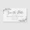 Eucalyptus Wedding Save The Date Magnetic Card
