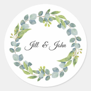Eucalyptus Wedding Seal Sticker For Envelope 
