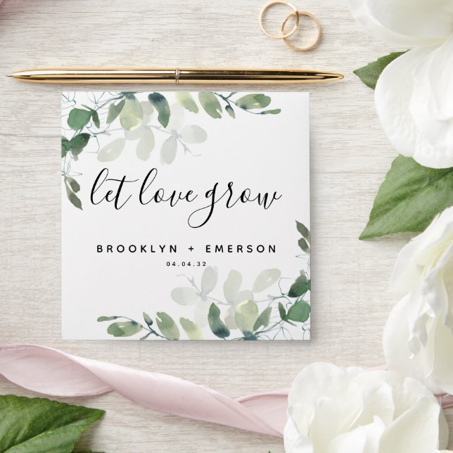 Eucalyptus Wedding Seed Packet Favor Envelope (Wedding)