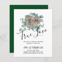Eucalyptus Wedding - Watercolor Greenery Monogram