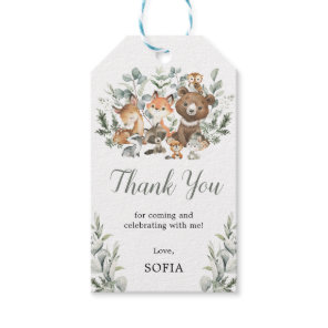 Eucalyptus Woodland Forest Animals Thank You Gift Tags