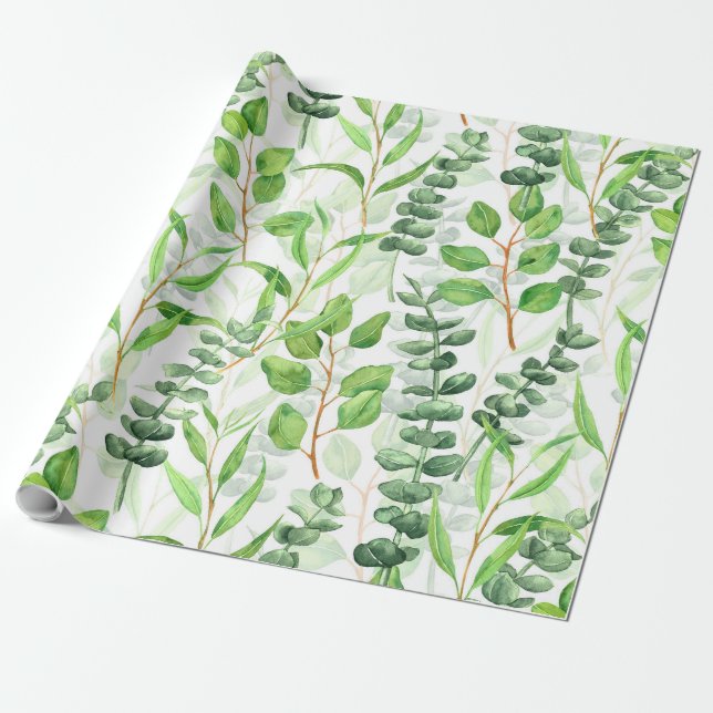 Eucalyptus Wrapping Paper (Unrolled)