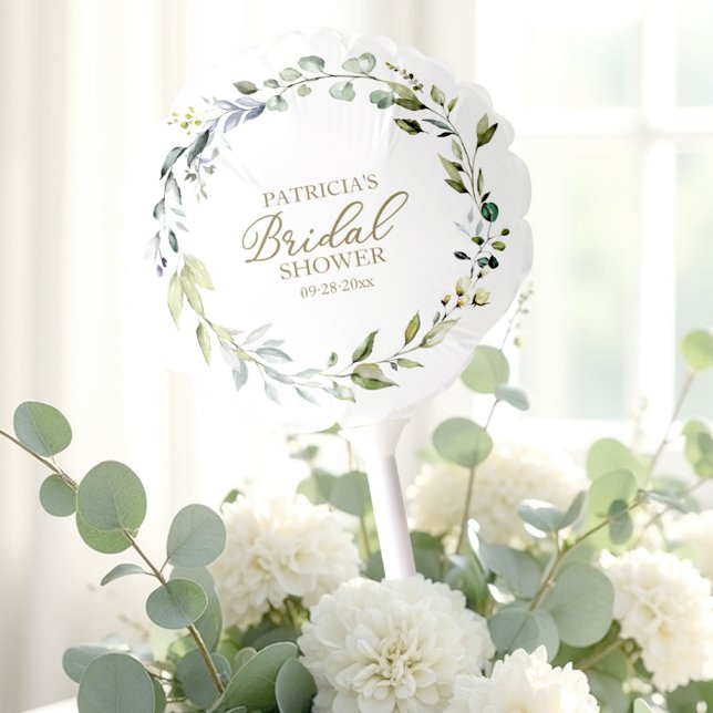 Eucalyptus Wreath Greenery Bridal Shower Balloon (Creator Uploaded)